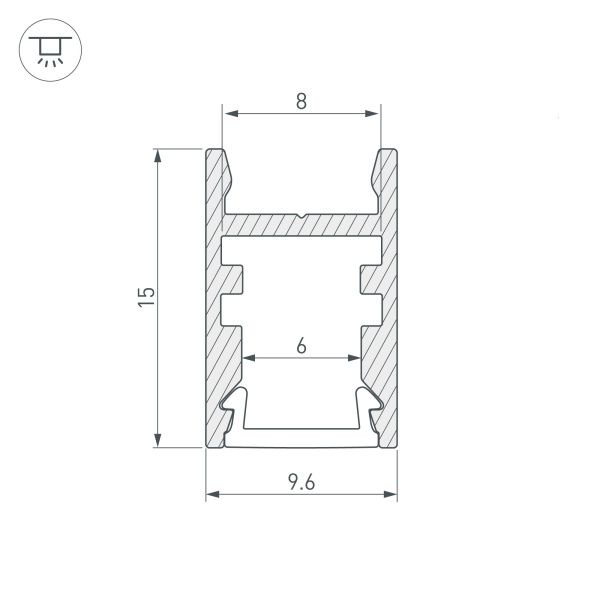 Оборудование Arlight 015388 Профиль с экраном ALU-SWISS-2000 ANOD+FROST (Arlight, Алюминий) по выгодной цене. Купить в Москве со скидкой.