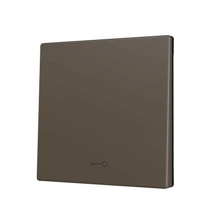 Zennio ZS70CSOFT11KM ZS70, Крышка для кнопки Simple KNX Soft 70x70 мм, Наклон вниз, Значок клавиши, Мокко
