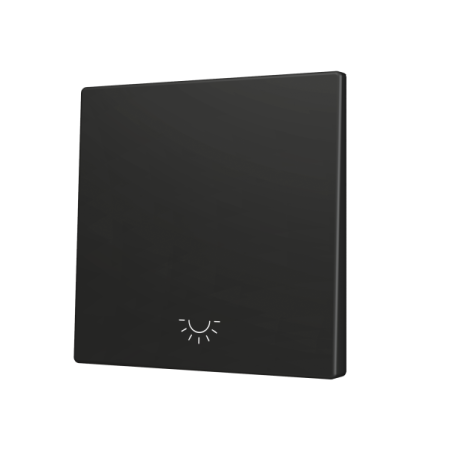 Zennio ZS70CSOFT11LA ZS70, Накладка для кнопки Simple KNX Soft 70x70 мм, Наклон вниз, Значок подсветки, Антрацит