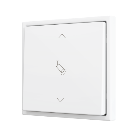 Zennio ZS701PB2MWC ZS70, Простая мягкая кнопка для 2 бинарных входов 70x70 мм – Матовый белый – На заказ