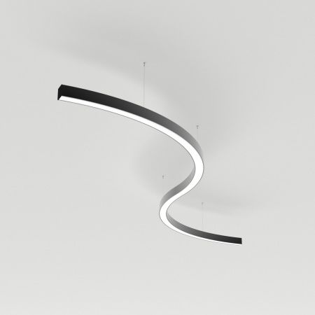 Arlight 034057(1) Светильник SP-LINE-HANG ARC-S3535-D1500-124W Day4000 (BLACK, 230V) (Arlight, Металл)