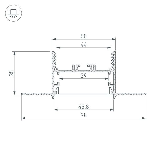 Оборудование Arlight 030109 Крестовина SL-LINIA45-FANTOM (Arlight, Металл) по выгодной цене. Купить в Москве со скидкой.