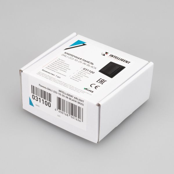 Оборудование Arlight 031100 INTELLIGENT ARLIGHT Панель DALI-223-1G-2S-IN-BLACK (BUS) (IARL, -) по выгодной цене. Купить в Москве со скидкой.