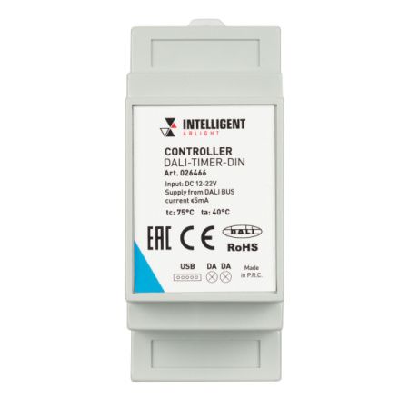 Оборудование Arlight 026466 INTELLIGENT ARLIGHT Контроллер DALI-TIMER-DIN (DALI-BUS, RTC) (IARL, DIN) по выгодной цене. Купить в Москве со скидкой.