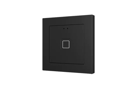 Zennio ZVITR55X1A Tecla RGB 55 X1. PC-ABS Емкостный сенсорный переключатель с RGB-подсветкой (55 x 55 мм) 55x55, 1 кнопка, антрацит