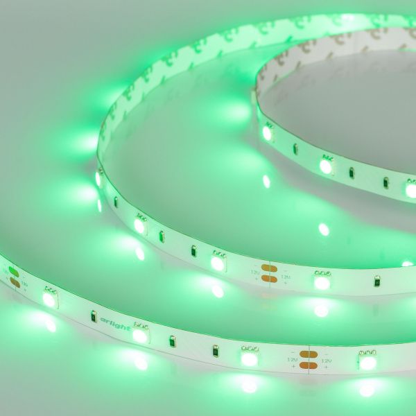 Оборудование Arlight 010593 Светодиодная лента RT 2-5000 12V Green (5060, 150 LED, LUX) (Arlight, 7.2 Вт/м, IP20) по выгодной цене. Купить в Москве со скидкой.