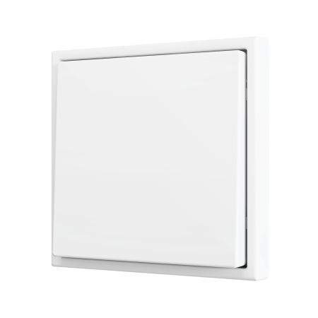 Zennio ZS701PB1MW ZS70, Простая мягкая кнопка для 1 бинарного входа 70x70 мм – Матовый белый