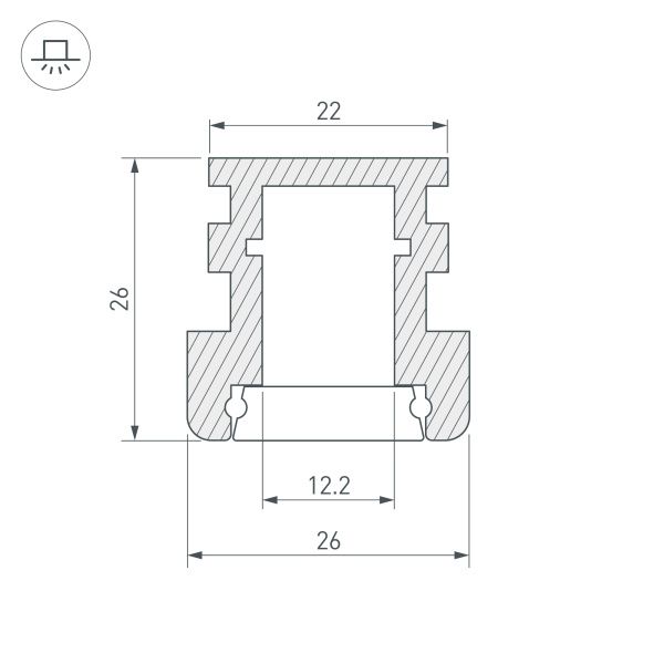 Оборудование Arlight 012091 Профиль HR-F-2000 (Arlight, Алюминий) по выгодной цене. Купить в Москве со скидкой.