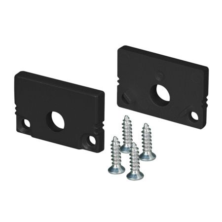 Arlight 037513 Заглушка SL-SLIM20-H13 BLACK с отверстием (Arlight, Пластик)