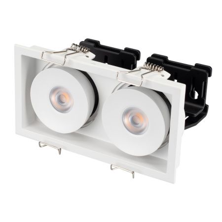 Arlight 026876 Светильник CL-SIMPLE-S148x80-2x9W Warm3000 (WH, 45 deg) (Arlight, IP20 Металл, 3 года)