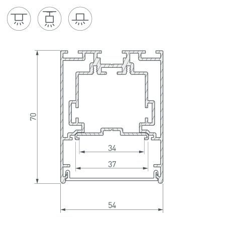 Оборудование Arlight 029440 Профиль S2-LINE-5470-2500 SEAMLESS ANOD (Arlight, Алюминий) по выгодной цене. Купить в Москве со скидкой.