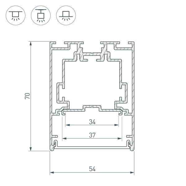 Оборудование Arlight 029440 Профиль S2-LINE-5470-2500 SEAMLESS ANOD (Arlight, Алюминий) по выгодной цене. Купить в Москве со скидкой.