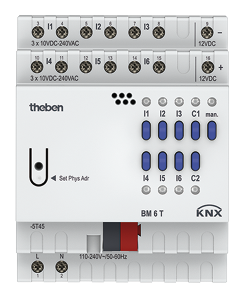 Оборудование Theben 4940230 Бинарный вход, 6 каналов FIX1 BM 6 T KNX по выгодной цене. Купить в Москве со скидкой.