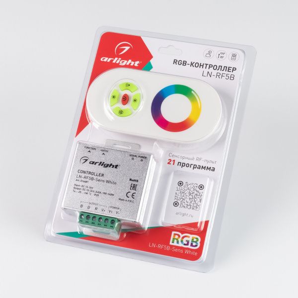 Оборудование Arlight 016487 Контроллер LN-RF5B-Sens White (12-24V,180-360W) (Arlight, IP20 Металл, 1 год) по выгодной цене. Купить в Москве со скидкой.