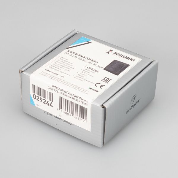 Оборудование Arlight 029244 INTELLIGENT ARLIGHT Панель DALI-223-1G-8SC-IN-BLACK (BUS) (IARL, -) по выгодной цене. Купить в Москве со скидкой.