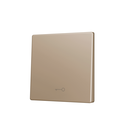 Zennio ZS55CSOFT11KC ZS55, Крышка для мягкой кнопки Simple KNX 55x55 мм, Наклон вниз, Значок клавиши, Шампанское