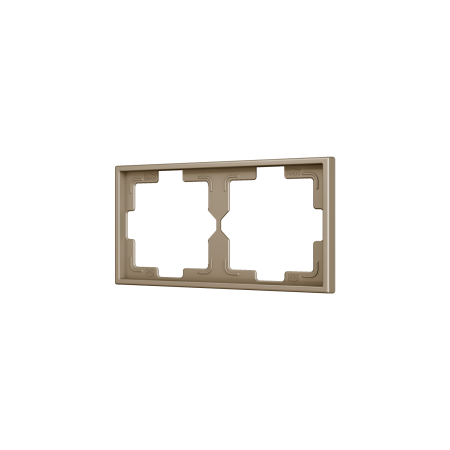 Zennio ZS70FM2C ZS70, Рамка на 2 секции, Шампанское