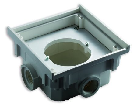 ABL 1632500 БОКС-АДАПТЕР SCHUKO, ТЕРМОПЛАСТ, 4 КАБЕЛЬНЫХ ВВОДА С РЕЗЬБОЙ, IP41