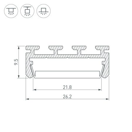 Оборудование Arlight 016397 Профиль PLS-LOCK-2000 ANOD (Arlight, Алюминий) по выгодной цене. Купить в Москве со скидкой.