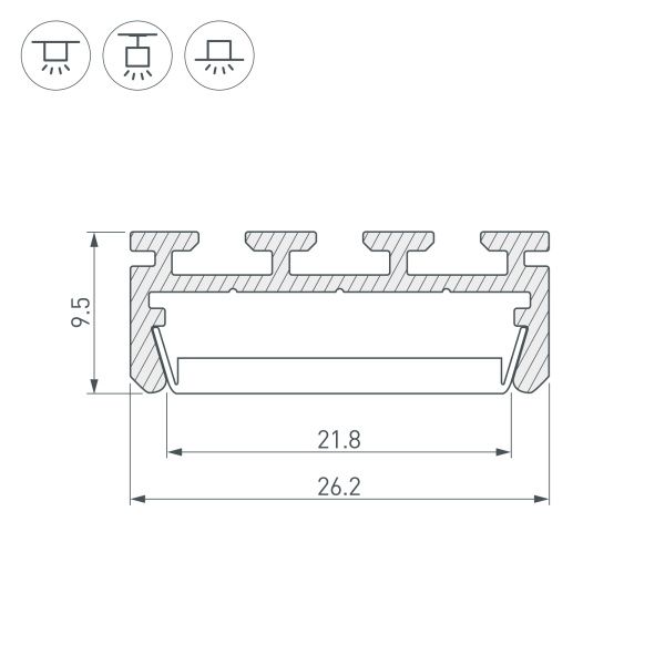 Оборудование Arlight 016397 Профиль PLS-LOCK-2000 ANOD (Arlight, Алюминий) по выгодной цене. Купить в Москве со скидкой.