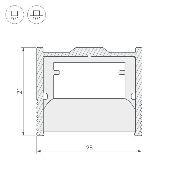 Оборудование Arlight 023291 Профиль-держатель WPH-FLOOR22-2000 ANOD (Arlight, Металл) по выгодной цене. Купить в Москве со скидкой.