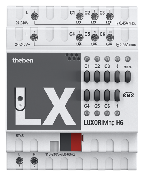 Оборудование Theben 4800440 6-канальный актуатор отопления LUXORliving H6 по выгодной цене. Купить в Москве со скидкой.