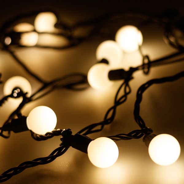 Оборудование Arlight 025617 Светодиодная гирлянда ARD-BALL-CLASSIC-D23-10000-BLACK-80LED WARM (230V, 3.5W) (Ardecoled, IP65) по выгодной цене. Купить в Москве со скидкой.