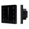 Arlight 028129 Панель Sens SMART-P17-DIM Black (230V, 4 зоны, 2.4G) (Arlight, IP20 Пластик, 5 лет)