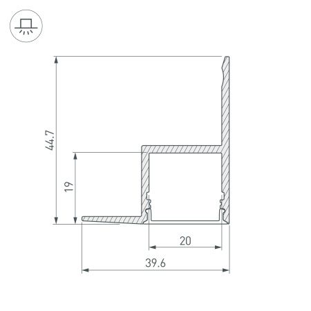 Оборудование Arlight 016150 Профиль ARH-CEIL-2000 ANOD (Arlight, Алюминий) по выгодной цене. Купить в Москве со скидкой.