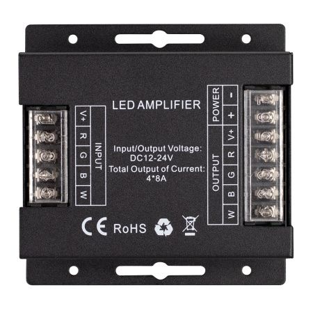 Оборудование Arlight 027141 Усилитель ARL-5022-RGBW (12-24V, 4x8A, 384-768W) (Arlight, IP20 Металл, 3 года) по выгодной цене. Купить в Москве со скидкой.