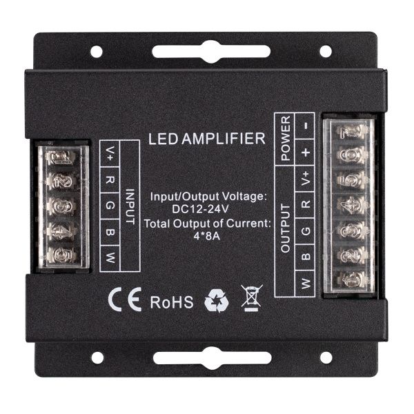 Оборудование Arlight 027141 Усилитель ARL-5022-RGBW (12-24V, 4x8A, 384-768W) (Arlight, IP20 Металл, 3 года) по выгодной цене. Купить в Москве со скидкой.