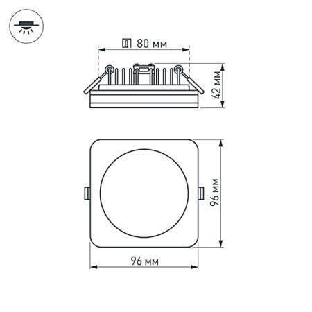 Оборудование Arlight 017635(1) Светодиодная панель LTD-96x96SOL-10W Warm White 3000K (ARL, IP44 Пластик, 3 года) по выгодной цене. Купить в Москве со скидкой.