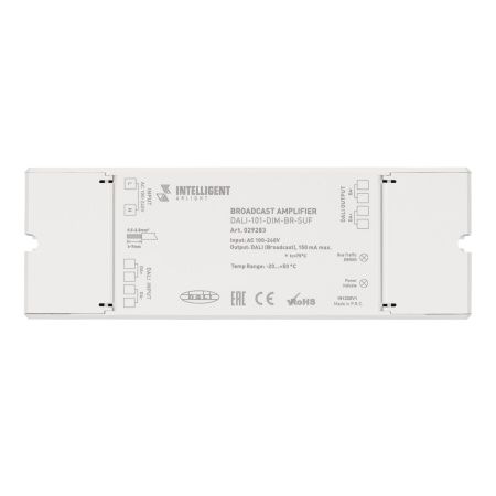 Оборудование Arlight 029283 INTELLIGENT ARLIGHT Усилитель DALI-101-DIM-BR-SUF (DALI bus, 230V) (IARL, -) по выгодной цене. Купить в Москве со скидкой.