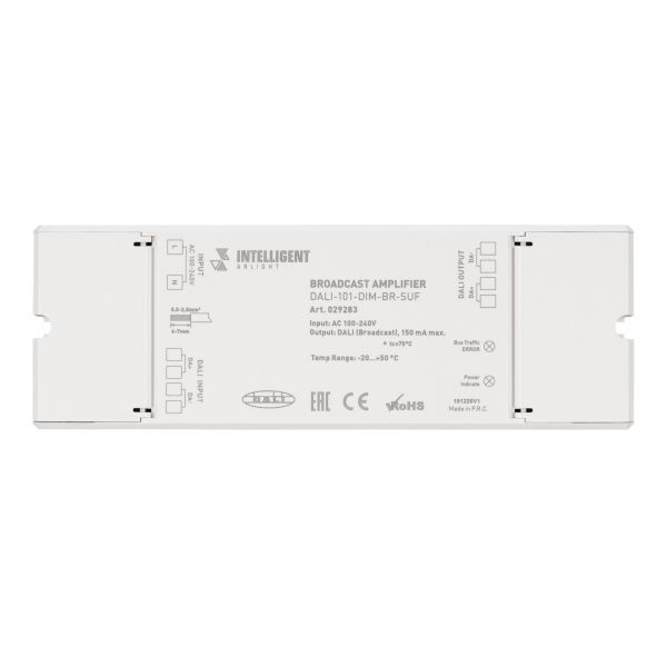 Оборудование Arlight 029283 INTELLIGENT ARLIGHT Усилитель DALI-101-DIM-BR-SUF (DALI bus, 230V) (IARL, -) по выгодной цене. Купить в Москве со скидкой.
