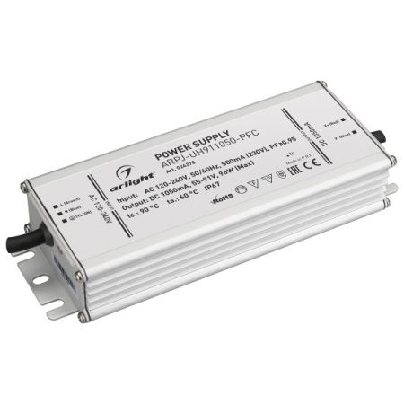 Arlight 024278 Блок питания ARPJ-UH911050-PFC (96W, 1.05A) (ARL, IP67 Металл, 7 лет)