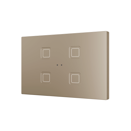 Zennio ZVITRXL4C Tecla RGB XL 4. PC-ABS Емкостная кнопка, 4 кнопки