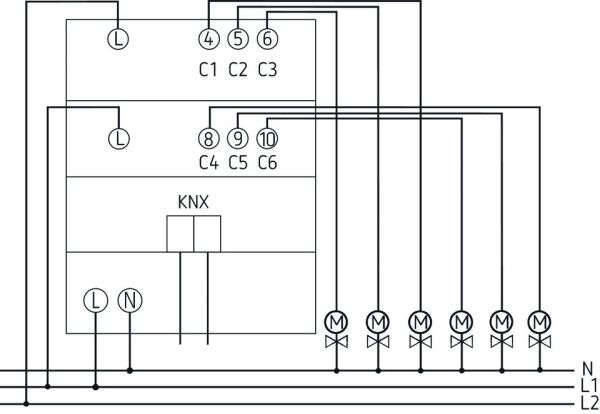 Оборудование Theben 4940240 6-ти канальный актуатор отопления FIX1 HM 6 T KNX по выгодной цене. Купить в Москве со скидкой.