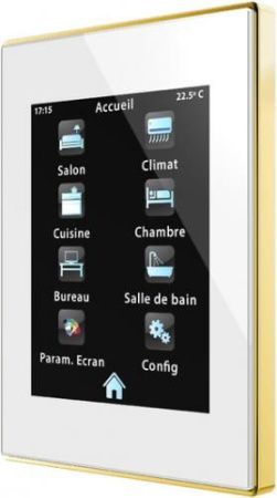 Zennio ZVI-Z41LIT-WG Z41 LITE/Панель KNX, ёмкостной сенсорный TFT экран 4.1 дюймов, цвет: Белый
