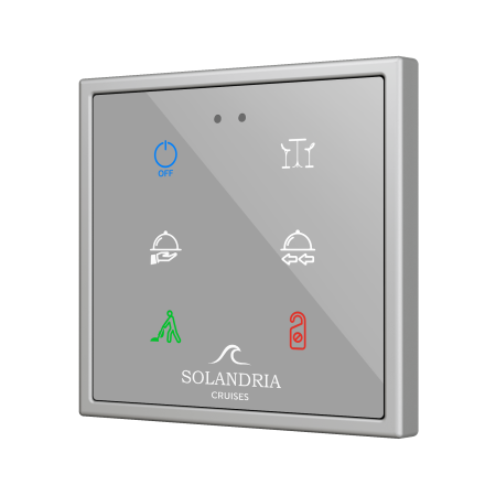 Zennio ZVIFR70X6C360 Выключатель сенсорный KNX Flat RGB 70 X6, 6 кнопок, 70x70, полностью кастомизируемый (360°)