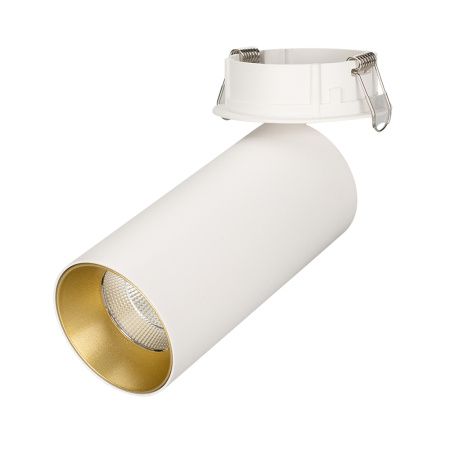 Arlight 027263 Светильник SP-POLO-BUILT-R65-8W White5000 (WH-GD, 40 deg) (Arlight, IP20 Металл, 3 года)