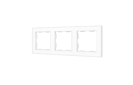 Zennio 980000309 ZS55. Рамка на 3 поста - Матово-белый