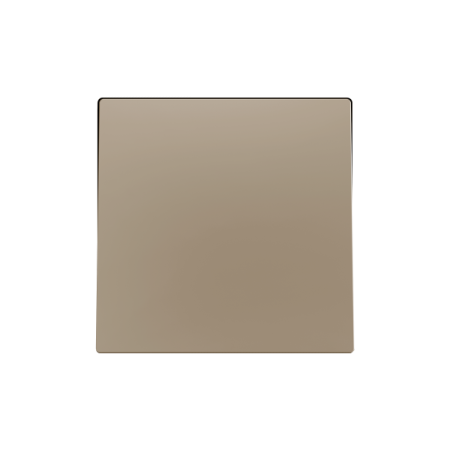 Zennio 830001704 ZS55, Защитная накладка на один переключатель 55x55 мм, Шампанское