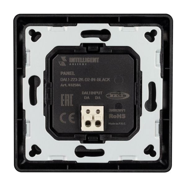 Оборудование Arlight 032504 INTELLIGENT ARLIGHT Панель DALI-223-2K-D2-IN-BLACK (BUS, Free purpose) (IARL, -) по выгодной цене. Купить в Москве со скидкой.