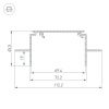 Оборудование Arlight 019885 Профиль-держатель TEK-POWER-RW70F-GH16-2000 (Arlight, Алюминий) по выгодной цене. Купить в Москве со скидкой.