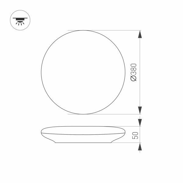 Оборудование Arlight 030108 Светильник CL-FRISBEE-MOTION-R380-25W Day4000 (WH, 180 deg, 230V) (Arlight, IP54 Пластик, 3 года) по выгодной цене. Купить в Москве со скидкой.