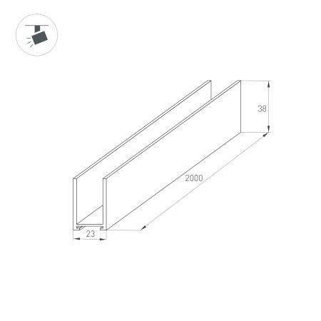 Оборудование Arlight 033242 Трек MAG-TRACK-2538-2000 (BK) (Arlight, IP20 Металл, 3 года) по выгодной цене. Купить в Москве со скидкой.
