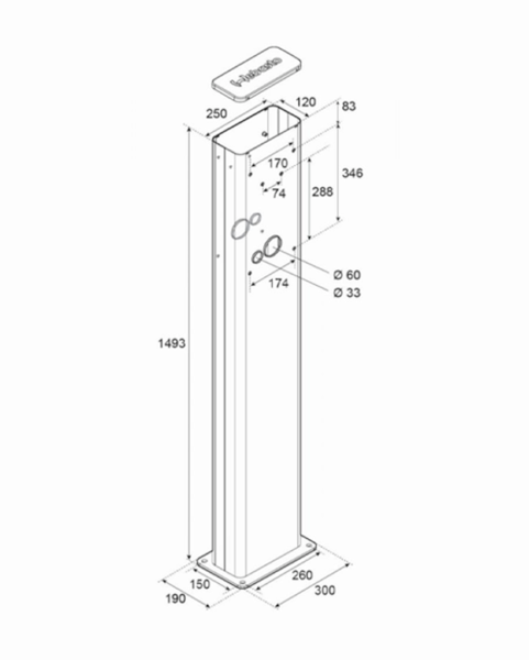 Оборудование Webasto 100-001-00007 Стойка зарядной станции для Webasto Pure/Live DUO по выгодной цене. Купить в Москве со скидкой.