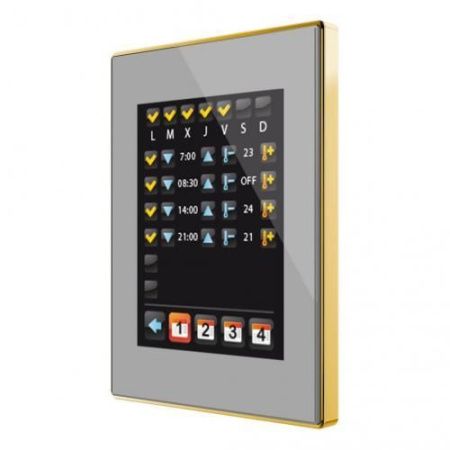Zennio ZVI-Z41LIT-SG Z41 LITE/Панель KNX, ёмкостной сенсорный TFT экран 4.1 дюймов, цвет: Серебряный