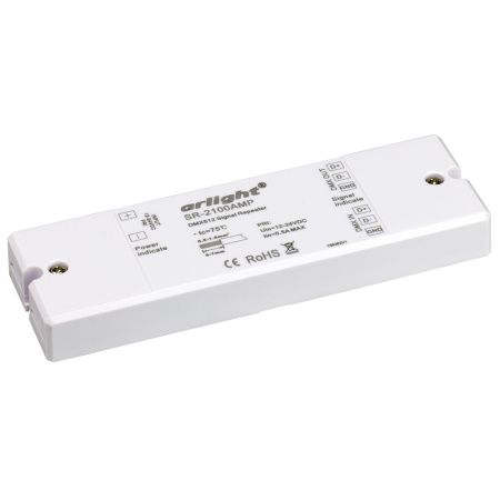 Arlight 019460 Усилитель DMX-сигнала SR-2100AMP (12-24V, 1CH) (Arlight, IP20 Пластик, 3 года)