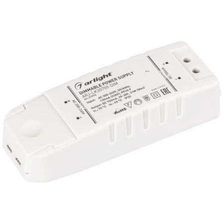 Arlight 019776 Блок питания ARJ-LK30700-DIM (21W, 700mA, PFC, Triac) (ARL, IP20 Пластик, 2 года)